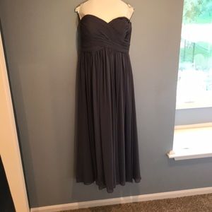 Worn Once, Long Dark Grey Formal Dress